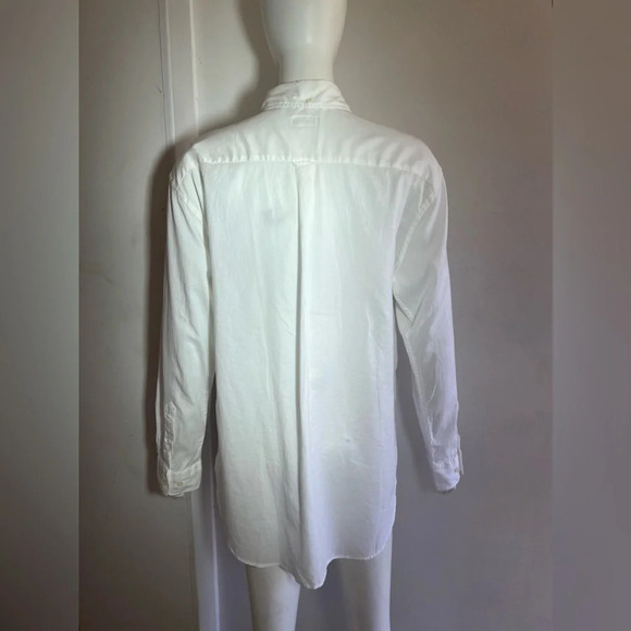 Gant Shirt Women Size XL White Ex Boyfriend Preppy Button Down Academia Classic - Picture 4 of 8